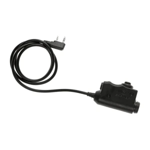 Earmor équipement Radio M51 Tactical Ptt Kenwood Black One Size unisex