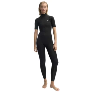 Ecoalf Combinaison En Néoprène à Manches Courtes Avec Fermeture éclair Sur La Poitrine Peahi Yulex1 2.2 Mm Black MT Femme