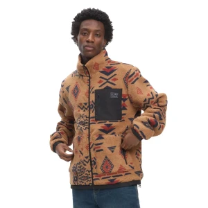 Hydroponic Polaire Zippée Lobo Pl Brown Aztec / Black S Homme