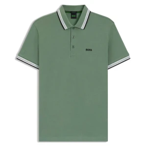 Boss Polo à Manches Courtes Paddy 10241663 Green Open Green S Homme