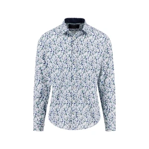 Fynch Hatton Chemise à Manches Longues 15105713 Misty Blue 4XL Homme