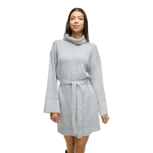 Vila Robe Courte à Manches Longues Rolfie Light Grey Melange XS Femme