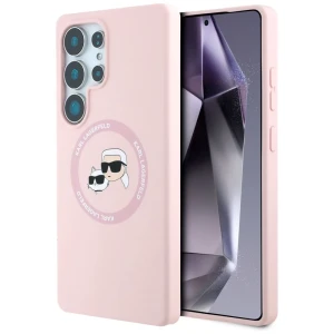 Karl Lagerfeld Coque De Téléphone Double Heads And Circle Magsafe Samsung Galaxy S25 Ultra Pink One Size unisex