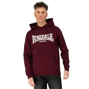 Lonsdale Sweat à Capuche Wolterton Oxblood / Ecru L