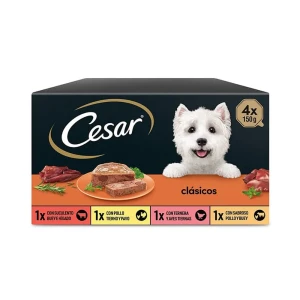 Cesar Multipack Clásico De Comida Húmeda De Carne Para Perros 6x4x150g Multicolor One Size
