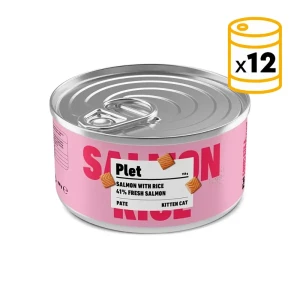 Plet Alimento Para Gatitos Con Salmón Y Arroz 12x150g One Size