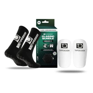 Tape Design Chaussettes Longues Classic Bundle + Shinguard 2.0 Pack Black EU 37-48 Homme