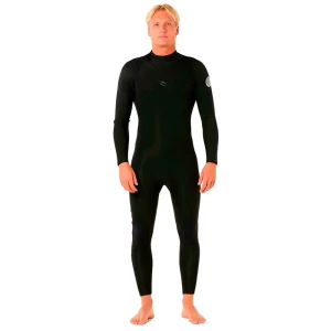 Rip Curl Combinaison Néoprène à Manches Longues Avec Fermeture éclair Dans Le Dos Dawn Patrol 5/3 Mm Black MS Homme