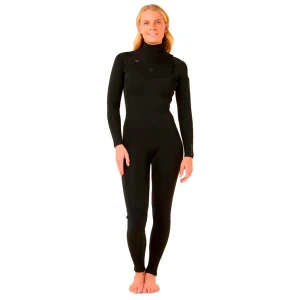 Rip Curl Combinaison En Néoprène à Manches Longues Avec Fermeture éclair Sur La Poitrine Dawn Patrol 5/3 Mm Black 8 Femme