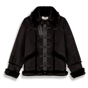 Grimey Veste Sampans Suede Sherpa Black 3XL Homme,Femme