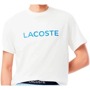 Lacoste T-shirt à Manches Courtes Th4165 White / Kingdom S Homme