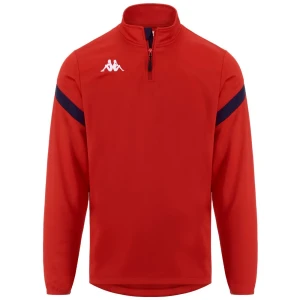 Kappa Sweat à Demi-zip Dolvole Red / Blue Marine S Homme