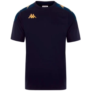 Kappa T-shirt à Manches Courtes Gianto Blue Marine / Blue Md Cobalt 14 Années Garçon,Fille