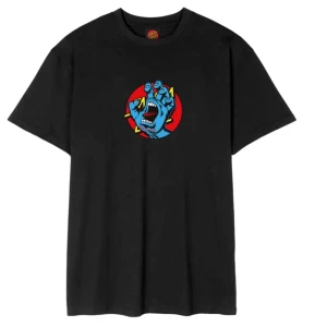 Santa Cruz T-shirt à Manches Courtes Hand Dot Front Black S Homme