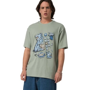 Santa Cruz T-shirt à Manches Courtes Winkowski Jaguar Moon Rock M Homme