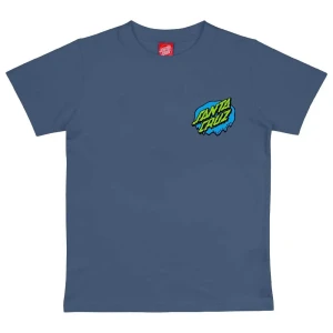 Santa Cruz Camiseta De Manga Corta Youth Slime Dot Heritage Blue 8-10 Años