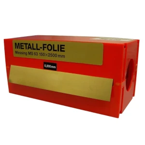 Vogel Rollo De Fleje Calibrado Latón 2.5 M X 150 Mm 0.1 Mm Red One Size