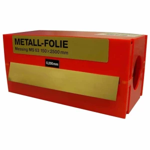 Vogel Rollo De Fleje Calibrado Latón 2.5 M X 150 Mm 0.4 Mm Red One Size