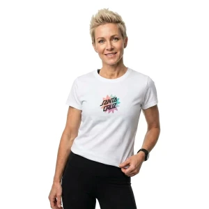 Santa Cruz T-shirt à Manches Courtes Digi Dot White S Femme