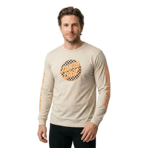 Santa Cruz Camiseta De Manga Larga Meyer Freestyle Dot Center Chalk M
