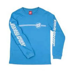 Santa Cruz Camiseta De Manga Larga Opus Dot Stripes Blue Water 8-10 Años