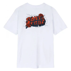 Santa Cruz Camiseta De Manga Corta Rose Wired White XS