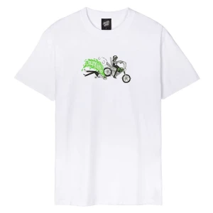 Santa Cruz T-shirt à Manches Courtes Scene Report White S Homme