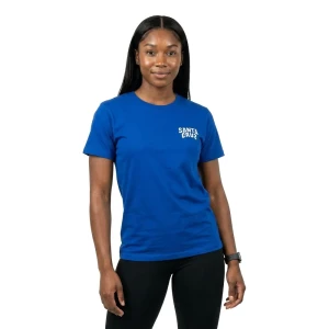 Santa Cruz T-shirt à Manches Courtes Screaming Hand Badge Badge Cobalt S Femme