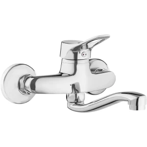 Deante Bow Mezclador De Lavabo De Pared 050m Chrome One Size