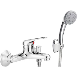 Deante Byu_011m Mezclador De Bañera Mural Con Conjunto De Ducha Chrome One Size