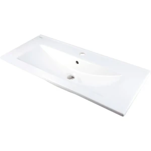 Deante Vasque à Encastrer En Céramique Avec Plage De Robinetterie White One Size