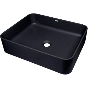Deante Cqt_nu5s Lavabo De Granito Sobre Encimera Black One Size