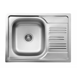 Deante Évier Zex 1 Bac Avec égouttoir Acier 011a Satin Steel One Size