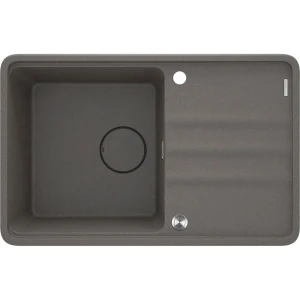 Deante Zkm_t113 Fregadero De Granito De 1 Seno Con Escurridor Titanium One Size