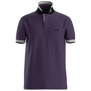 Boss Polo à Manches Courtes Paddy 10241663 Green Dark Purple S Homme