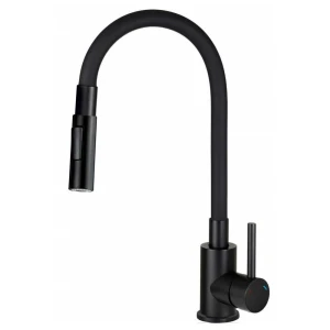 Deante Boc_n74m Robinet De Cuisine à Bec Courbé 2 Types De Jets Black / Chrome One Size