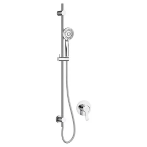 Deante Ensemble De Douche Encastré Avec Barre Et Robinet Chrome One Size