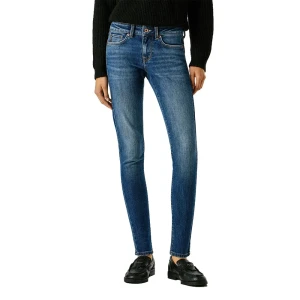 Pepe Jeans Jeans Taille Basse Soho Skinny Fit Denim Authentic Royal Blue 25 Femme