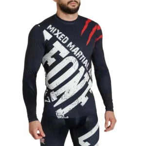 Leone1947 T-shirt à Manches Longues Rashguard Primal Instinct Bold Black M