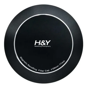 H&y Revoring Bouchon Avant Et Arrière 58-77 Mm Black One Size unisex
