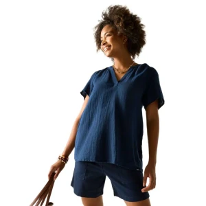 Regatta Blouse à Manches Courtes Selen Navy 36 Femme