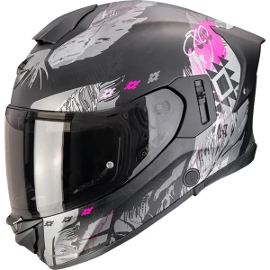 Scorpion Casco Integral Exo-530 Air Hadji Matt Black / Pink M
