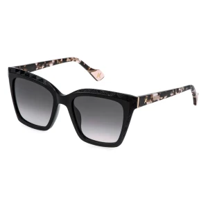 Yalea Lunettes De Soleil Pour Femme Sya221-530700 Shiny Black Smoke Gradient/CAT3 Femme