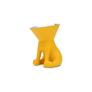 United Pets Mangeoire Pour Chien Up Elisabeth Yellow 20 x 20 x 33.2 cm