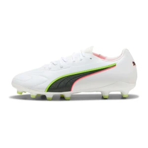 Chaussures De Football Junior King 20 Match Fg/ag PUMA White / Glowing Red / Yellow Alert EU 37 Garçon,Fille