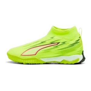 Chaussures De Football Junior Ultra 6 Match+ Ll Tf + Mid Yellow Alert / PUMA Black / PUMA Silver / Glowing Red EU 33 Garçon,Fille