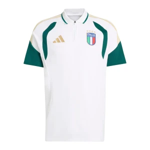 Adidas Polo à Manches Courtes Italy 26/27 Tiro White M Homme