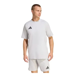 Adidas T-shirt à Manches Courtes Tiro Travel Team Light Grey / Black XS Homme