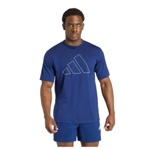 Adidas T-shirt à Manches Courtes Workout Essentials Feelready Logo Dark Blue L