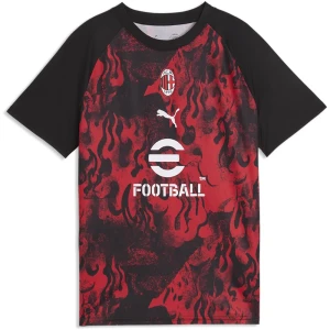 T-shirt Manches Courtes Junior Avant-match Ac Milan 25/26 For All Time Red / PUMA Black 5-6 Années Garçon,Fille